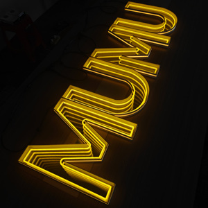 Espejo Abisal 3D LED, Letrero Luminoso Mágico Personalizado, Espejo Infinito, Luces de Neón, Abismo de Mil Capas - Product Image 3
