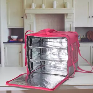 Large Wine Backpack Soft Custom Insulation Fabric Milk Food Delivery Box Thermal Waterproof Insulated Cooler Bag for Ice Cream
