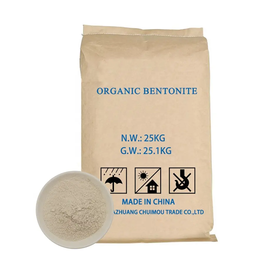 Approvisionnement d'usine, additif rhéologique biologique, argile de bentonite blanche biologique