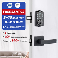 Cerradura de puerta inteligente Digital eléctrica de alta seguridad a prueba de agua Tuya APP TTLOCK Cerradura de puerta con contraseña electrónica