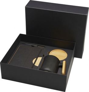 Promotional Luxury Personalized Silk Screen Printed A5 Paper Hard Cover Notebook Ballpoint Pen <b>Ceramic</b> Mug <b>Coaster</b> Gift Set - Product Image 1