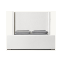 Lit double avec base de meuble de chambre à coucher moderne et ajustable de luxe et personnalisable