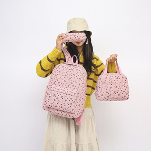New Zippers with Multiple Compartments Cute Bow Heart Large Capacity 3-in-1 Design With Excellent Quality for Stuend - Product Image 5