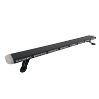 Barre lumineuse led bleue super brillante 104 led, barre lumineuse d'avertissement stroboscopique ambre
