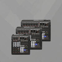 Mélangeur Audio numérique USB professionnel 6 canaux OTG téléphone Bluetooth ordinateur enregistrement DJ Console fête en plein air métal intégré