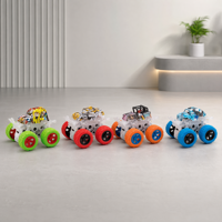 Voiture de cascade LED éblouissante à graffitis, rotation à 360 degrés, monster truck à friction, véhicule tout-terrain jouet pour enfants, idéal pour les cadeaux