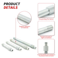 Raccords femelles à embout allongé sur mesure YUEDU, en acier inoxydable 304, buse conforme à la norme DIN, zinguée, résistante à la corrosion, pour l'eau