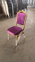 Chaise de banquet empilable en métal moderne de luxe pour église, auditorium, hôtel, événements extérieurs, mariages - Meilleure vente en gros à prix abordable