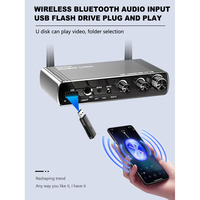 Portable 4K HD BT Audio Vidéo WiFi Émetteur Récepteur Résolution 1080p Sortie USB Métal Plastique Sans Fil Audio Accessoire