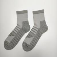Chaussettes de basketball pour hommes, respirantes, rembourrées, à semelle épaisse en tissu éponge, pour le sport et l'athlétisme, avec logo personnalisé brodé, vente en gros