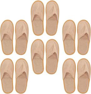 Chaussons d'hôtel biodégradables personnalisés OEM à usage unique, confortables, à bout fermé ou ouvert, pour équipements hôteliers - Product Image 1