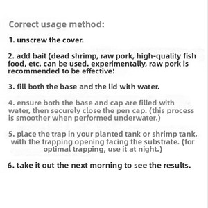 Piège à planaires pour aquarium, attrape-vers en verre pour aquarium, contrôle des parasites sans produits chimiques pour crevettes et poissons - Product Image 5