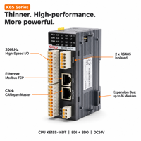 Contrôleur programmable PLC modulaire compact série Kinco K6S, module d'extension E/S RS485 Ethernet CANopen