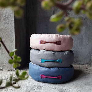Großhandel individualisierte Pp-Baumwolle leicht zu reinigen wasserdichter <span class=keywords><strong>Bagel</strong></span> beruhigender Hund waschbarer gemütlicher weicher runder Katzenbett Kinn - Product Image 5