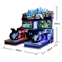 Machine de jeu de moto TT FF à pièces sièges dynamiques 5DX Machine de jeu d'arcade de course de moto Super simulateur de course de vélo