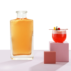 Botella de Agua de Vidrio Esmerilado con Serigrafía de Estilo Clásico Premium a Buen <span class=keywords><strong>Precio</strong></span> para Vodka, Tequila y Licores - Product Image 5