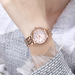 Montre à quartz authentique pour femme, en alliage de zinc avec accents de diamants, étanche, décontractée et professionnelle - Product Image 2
