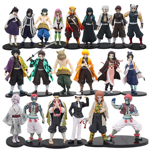 Vente en gros de figurines de personnages d'anime Demon Slayer, collections pour enfants, décorations, boîtes mystères, cadeaux - Product Image 1