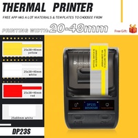 Printer Label Kabel Komunikasi Detonger DP23S, Kabel Jaringan Ruang Komputer, Penanda ID Kabel Serat Optik