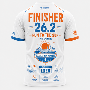 Camiseta Personalizada para Maratón de Playa, Transpirable y Ligera, Ropa Deportiva para Corredores Costeros - Product Image 3