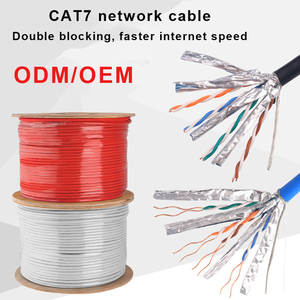 Cat6a Cat6 Cat5 cat 7 SFTP S/FTP PVC + PE ngoài trời trực tiếp chôn cất 23AWG Mạng Cáp - Product Image 4