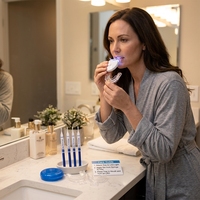 Bandejas Reutilizables de Alta Concentración de Peróxido de Hidrógeno TPE para Blanqueamiento Dental en Casa con Menta, Gel Blanqueador de Dientes, Luz para Blanqueamiento Dental, Logotipo Personalizado