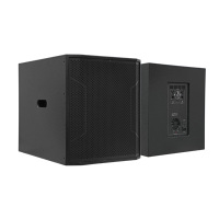 Subwoofer actif professionnel 18 pouces 3000W de crête 520W RMS Amplificateur Classe D Boîtier en bois Préréglages DSP Entrées/sorties XLR pour événements extérieurs OEM
