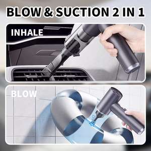 مكنسة كهربائية محمولة باليد لاسلكية قابلة لإعادة الشحن من Hifly ، نافخ هواء قوي شفط للسيارة والمكاتب المنزلية - Product Image 5