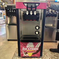 Nouvelle Machine à Crème Glacée Professionnelle Sur Pied à Compresseur pour Boulangerie, Snack, Lait, Légumes, Yaourt, Sirop, Maïs, Fruits Frais