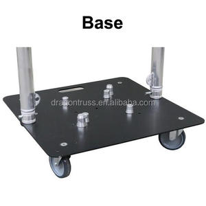 ड्रैगनस्टेज ट्रस एल्यूमीनियम यू फ्रेम सीढ़ी प्रकाश ट्रस पुल UFRAME600-2A 600x650 मिमी चांदी/काला - Product Image 2