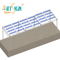 Sistema de Montaje Agrícola para Paneles Solares de Acero Galvanizado en Caliente, Estructura Agrivoltaica de Acero al Carbono |   Artsign