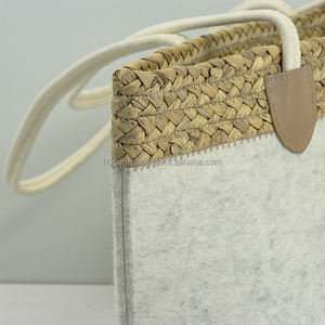 Customized PET Felt Classic Design Unisex Machine Sewn Tote <b>Bag</b> Large Capacity Portable Environmental Protection Shopping <b>Bag</b> - Product Image 6