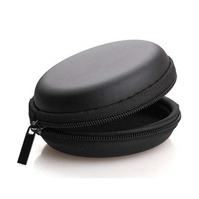 Waterproof Earphone Case with PU Leather Surface and Soft Inner Velvet Travel-Friendly Design