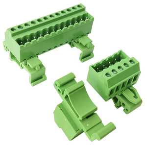 <span class=keywords><strong>Din</strong></span> <span class=keywords><strong>Rail</strong></span> Mounting vertikal 5.08mm pitch konektor rel tipe solderless butt joint XK2EDGUVK + K-5.08 - Product Image 4