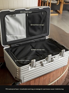 <span class=keywords><strong>Valigia</strong></span> in Alluminio di Grande Capacità, Modello 2025, Vendita all'Ingrosso, Trolley in <span class=keywords><strong>Metallo</strong></span> per Viaggi - Product Image 2