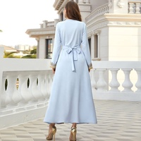 Robe de soirée pour femmes, grande taille, pour Ramadan, Eid, Abaya, dubaï, cafetan marocain, tenue musulmane, arabe, turque, indienne, 2022