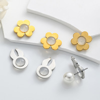 Attaches d'oreilles en silicone liquide pour boucles d'oreilles, en acier inoxydable, TPE transparent, forme plate, multi-styles, durables, fournitures pour la fabrication de bijoux