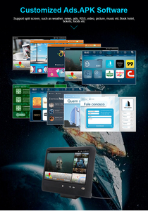 Màn hình giải trí quảng cáo 10 inch giá rẻ, nhà máy OEM, <span class=keywords><strong>Wifi</strong></span>, Tablet HD 4G, màn hình TV Android, màn hình tựa đầu xe hơi cho taxi - Product Image 3