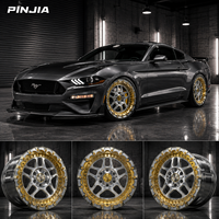 Jantes de course PJ Beadlock pour l'arrière, 18x11, 18x12, 19x11, 19x12, PCD 5x112, pour Ford Mustang GT, GT350, GT500