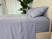 Ensemble de literie 4 pièces de luxe en fibre de bambou 100% naturelle 300TC, sur mesure, anti-statique, anti-acariens, pour hôtel, fabrication OEM