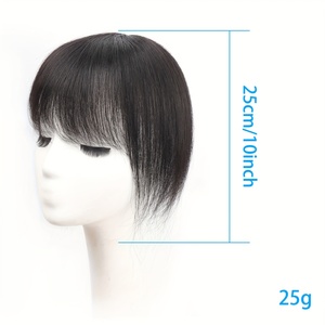 Parrucca Top Piece in Capelli Veri per Donna - Capo per capelli diritti dall'aspetto naturale, volumizzante per capelli diradati, leggero e confortevole - Product Image 4