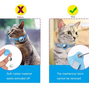 Versand am selben Tag Anti-Lost Tracker Pet <span class=keywords><strong>Collar</strong></span> <span class=keywords><strong>Cat</strong></span> Locator Kompatibel mit Airtag Solid Polyester Anti-Lost Locator - Product Image 2