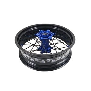 Ruedas Supermoto MIANA de Alta Calidad de 17 Pulgadas, Sin Cámara, Anodizadas, para Motocicletas <span class=keywords><strong>EXC</strong></span> SXF, Aleación de Aluminio, Certificación DOT - Product Image 2