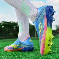 Chaussures de Football d'Occasion de Designer de Haute Qualité, Nouvelle Mode Crampons Noirs et Rouges, Bottes de Football pour Hommes