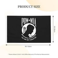 Grosir Logo kustom cetak poliester Pow bendera Anda tidak terlupakan tahanan perang POW MIA Banner