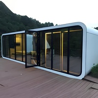 Maison préfabriquée d'extérieur, conception modulaire, bureau préfabriqué, cabine de travail Apple Cabin