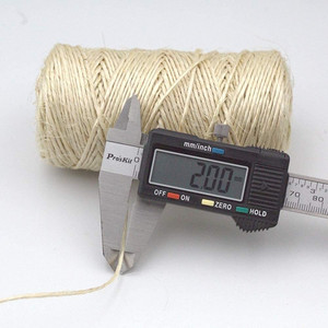 <span class=keywords><strong>Ficelle</strong></span> en sisal naturel de 100 m, 2 mm, <span class=keywords><strong>ficelle</strong></span> de jardin, cordes d'emballage pour le jardinage - Product Image 5