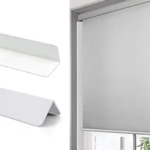 100%Block Sunlight Along Two Sides Window Shades Plastic Angle For Zebra Blinds and Roller Blinds Blackout PVC Light Blockers