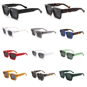 Acetate Hot Sell New Arrivals Luxury Famous Brand Women Gafas De Sol Designer Glasses Shades <b>square</b> Custom logo <b>Sunglass</b> for Men - Product Image 5