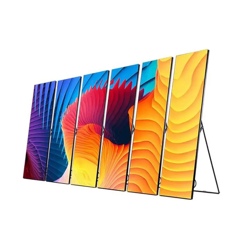 K2.5 Floor Standing Outdoor LED Poster Publicidade portátil Billboard Publicidade LED Screen Display para Shopping Mall Store